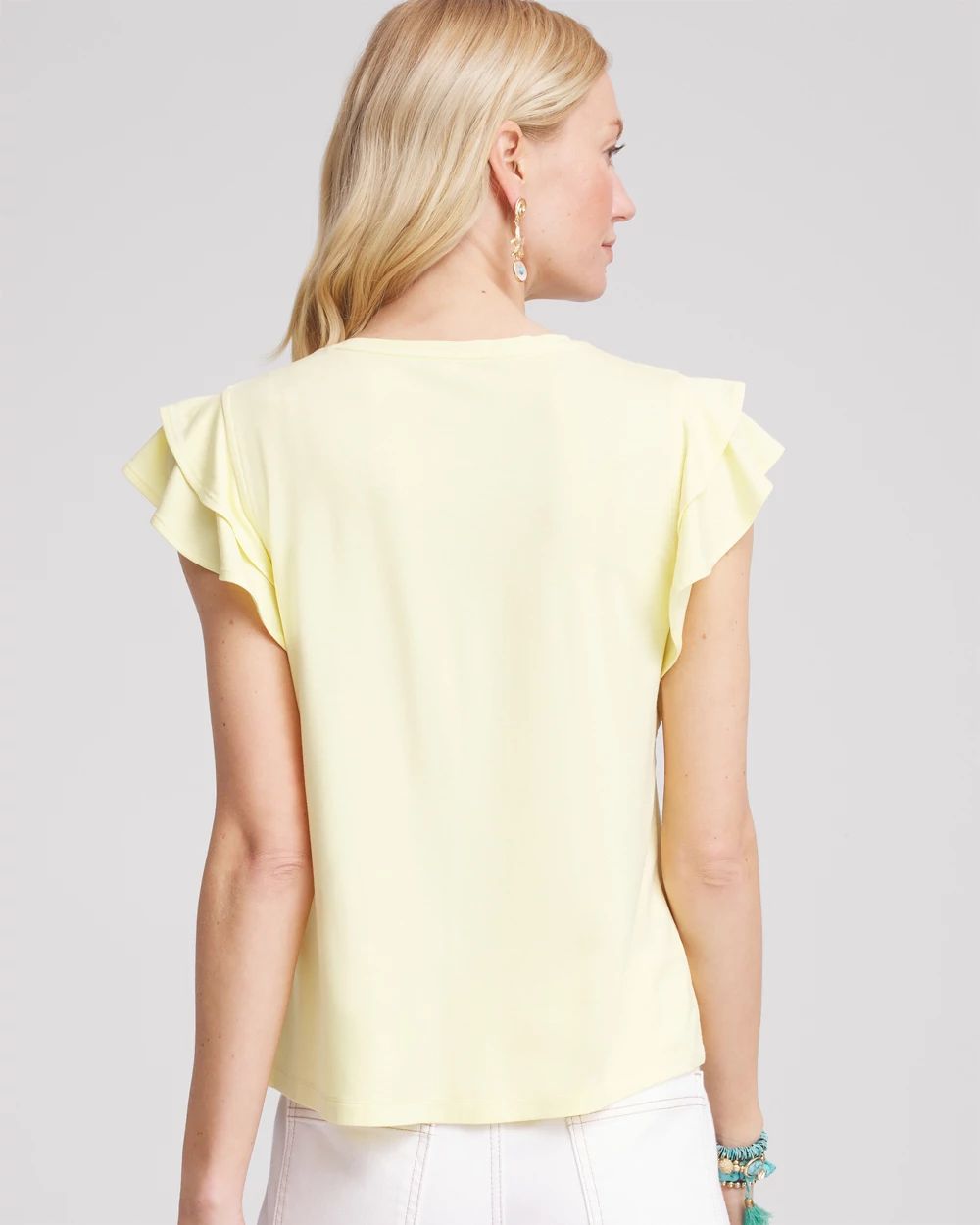 Touch of Cool™ Flutter Sleeve Tee