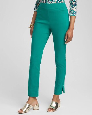 Brigitte Rivet Slit Ankle Pants
