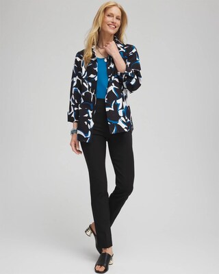 No Iron™ Abstract Print Shirt