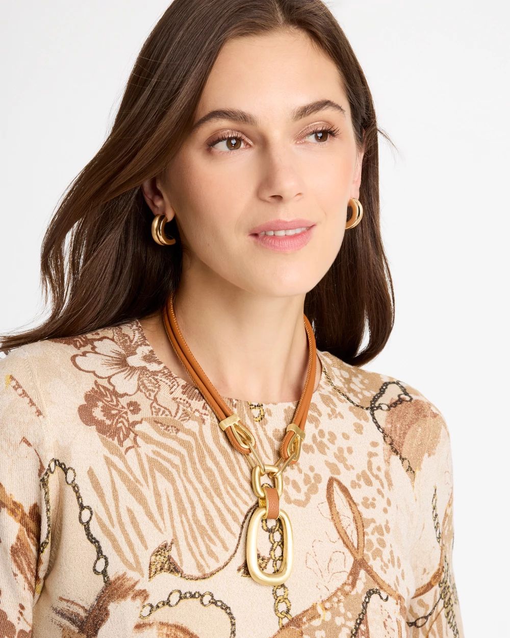 Equestrian Pendant Necklace click to view larger image.