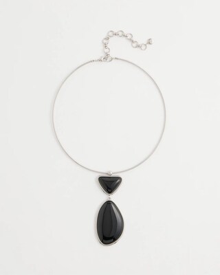 Geo Pendant Collar Necklace