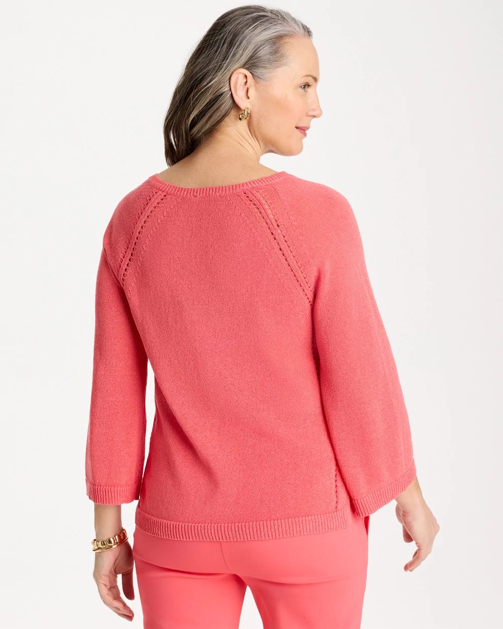 Cotton-Blend Pullover Sweater
