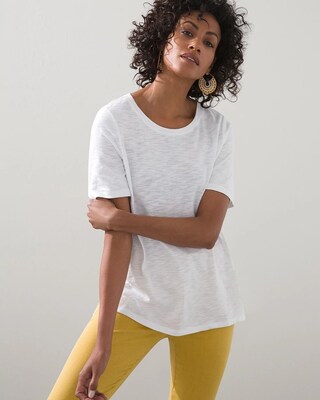 Cotton Slub Side Vent Tee