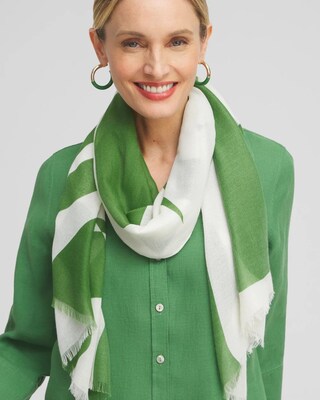 Modern Print Oblong Scarf