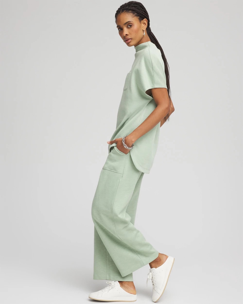 Zenergy® Beach Slub Cropped Pants