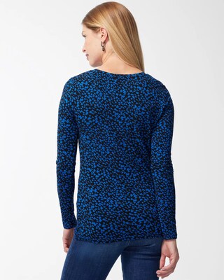 Touch of Cool Blue Dot Layering Tee
