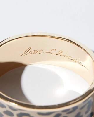 Animal Print Bangle Bracelet
