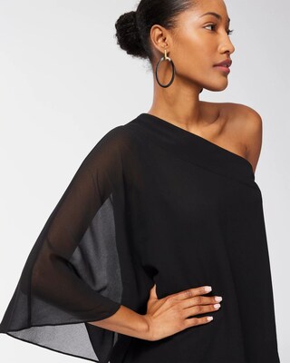 Black One-Shoulder Top
