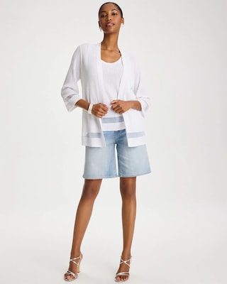 Travelers™ Sheer Stripe Cardigan click to view larger image.