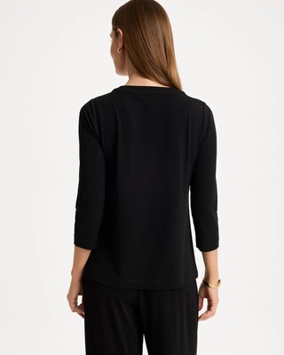 Travelers™ Knit Twist Front Top click to view larger image.