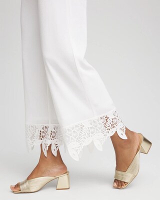 Travelers™ Crochet-Lace Cropped Pants click to view larger image.
