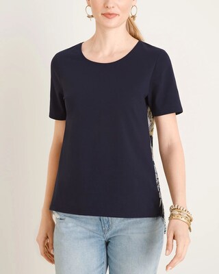 Floral Pleat-Back Top