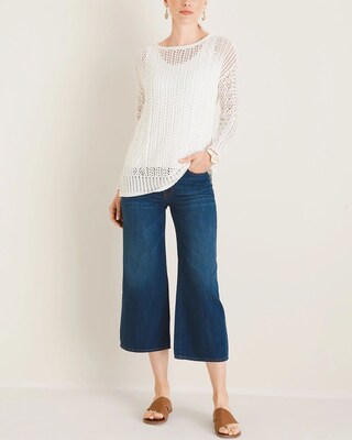 High-Rise Wide-Leg Hemp-Blend Crops