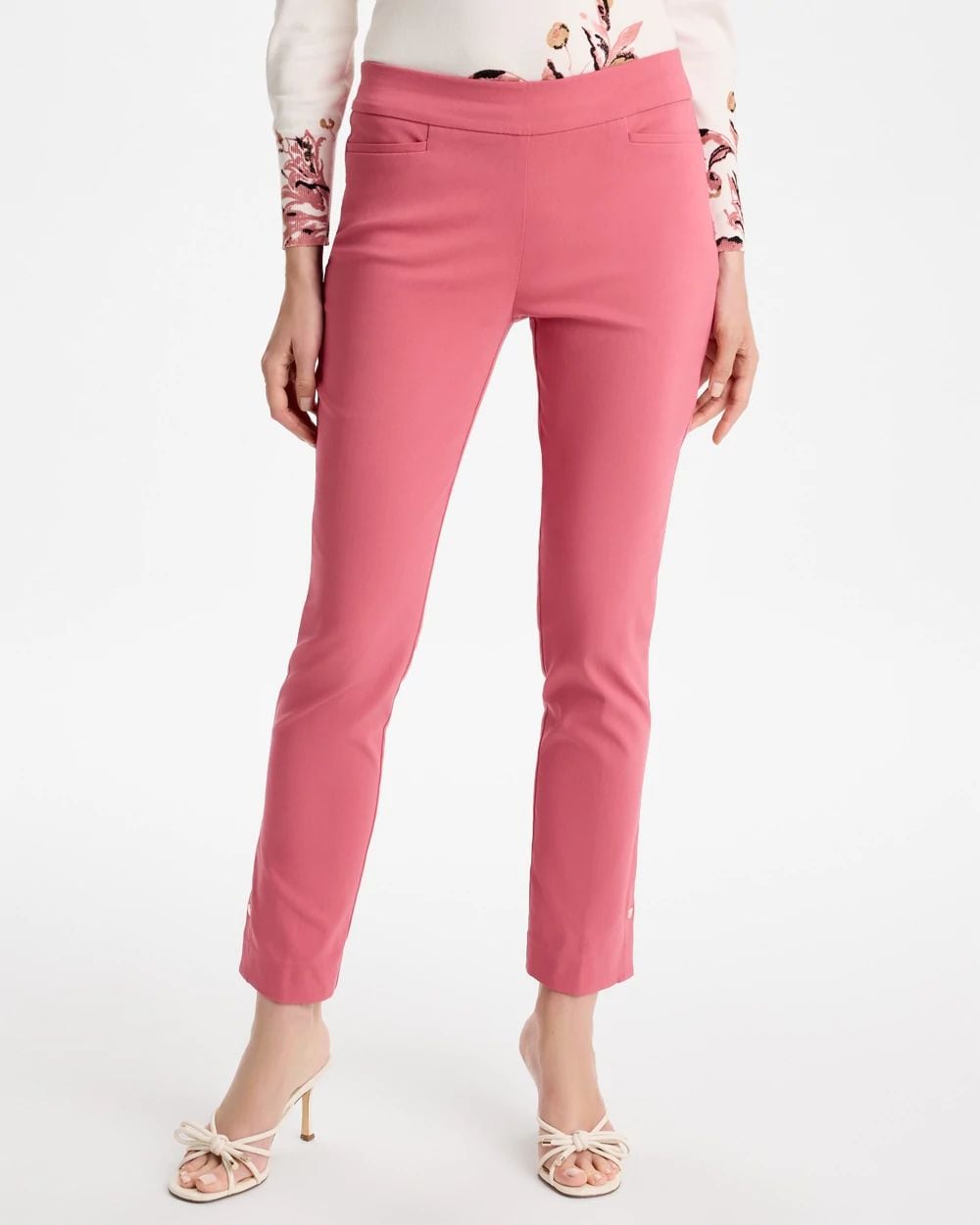 Brigitte™ Slim Button Hem Pants