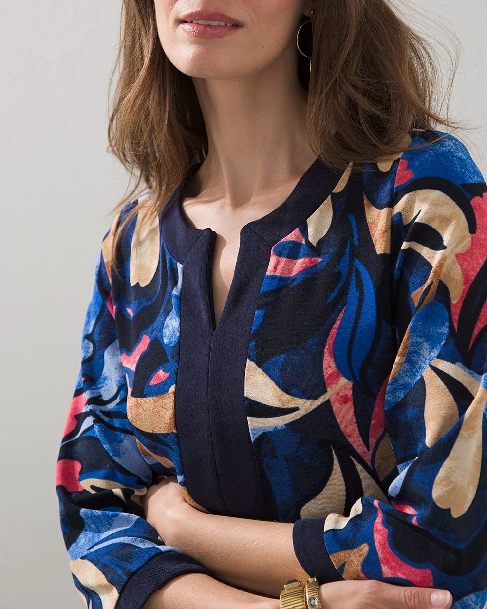 Travelers Border Print Tunic