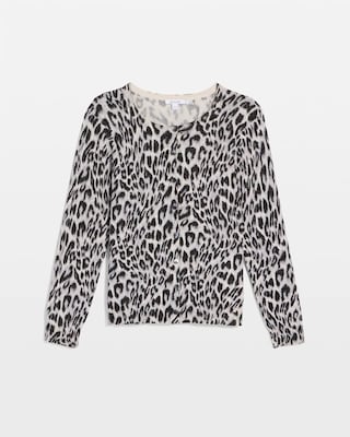 Ella Animal Crewneck Cardigan click to view larger image.