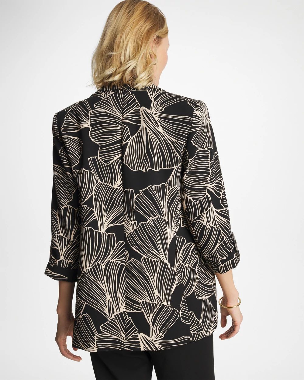 Ginkgo Crepe Blazer click to view larger image.