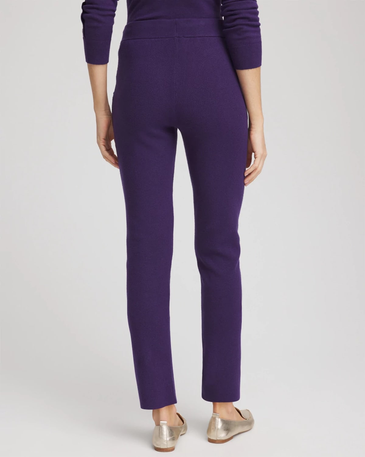 Chico's Luxe Tapered Ankle Pants In Purple Elixir In Blue