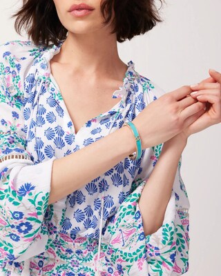 Turq Enamel Bracelet