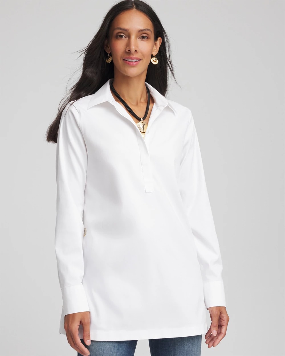 No Iron™ Stretch Tunic, photo 1 of 5