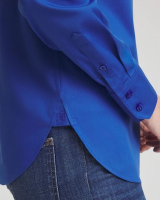 No Iron™ Stretch-Sateen Shirt click to view larger image.