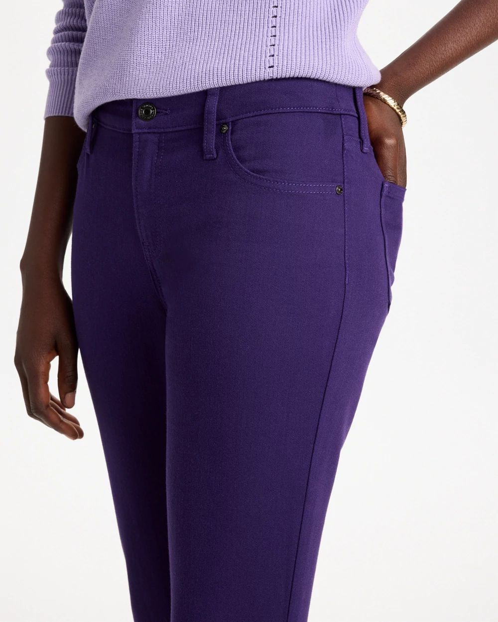 Girlfriend Slim Ankle Jeans click to view larger image.