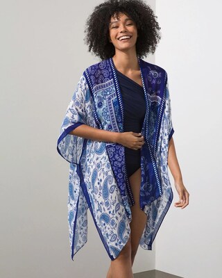 Printed Woven Ruana