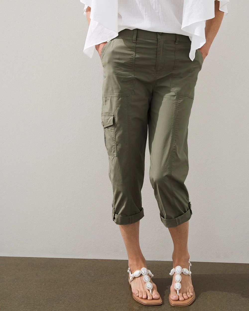 Convertible Poplin Cargo Crops