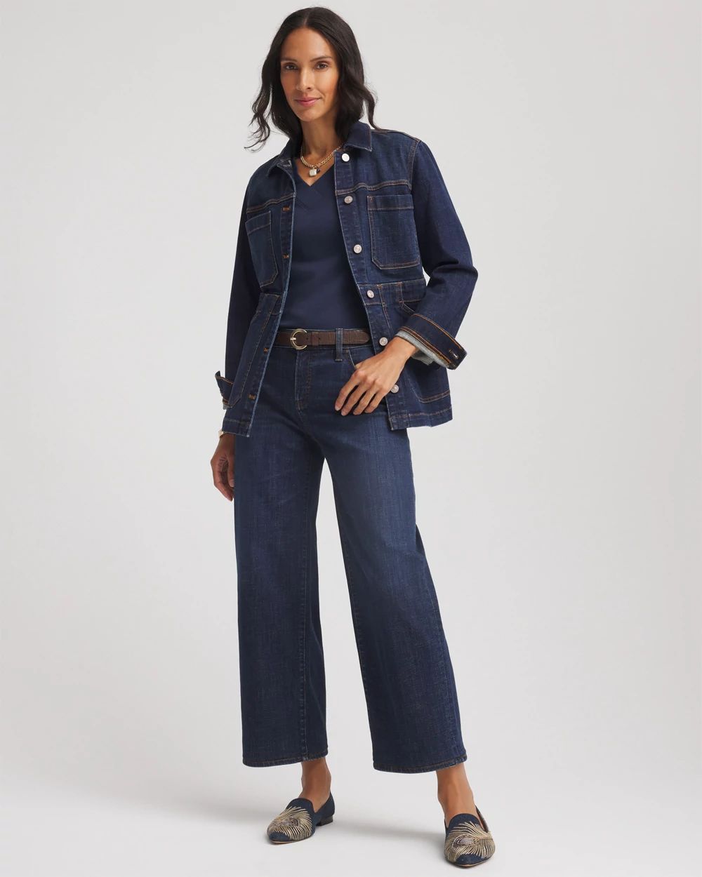 Pima Cotton 3/4 Sleeve Tee click to view larger image.