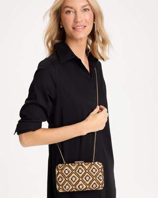 Neutral Embellished Clutch click to view larger image.