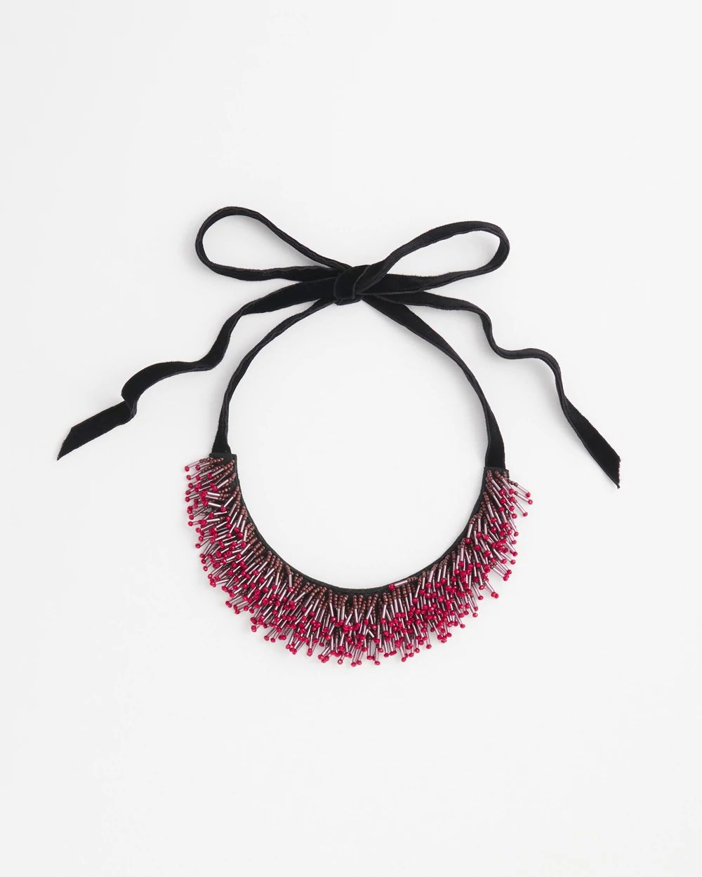 Red Seed Bead Necklace