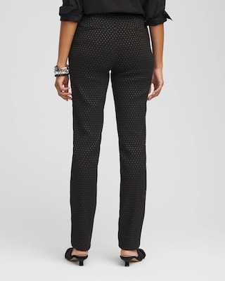 Brigitte™ Slim Full-Length Jacquard Pants click to view larger image.