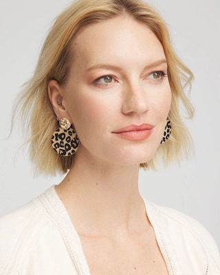 Round Haircalf Earrings click to view larger image.