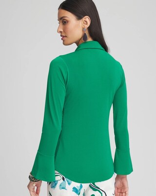 Collared Ruched Seam Top click to view larger image.