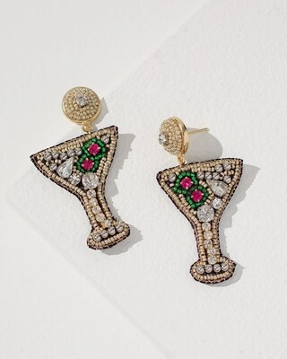 Martini Glass Earrings