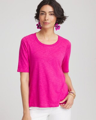 Slub Elbow-Sleeve Tee