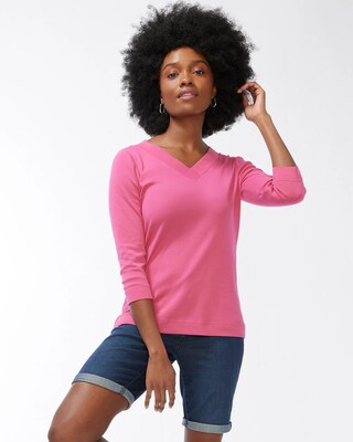 Pima V-Neck Everyday Tee