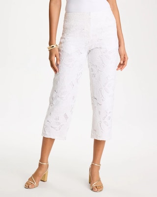 Novelty Lace Cropped Pants