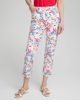 Brigitte Sea Life Slim Cropped Pants