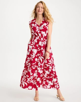 Smocked Floral Maxi Dress