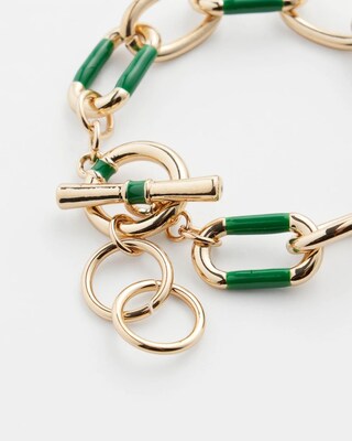 Green Link Bracelet