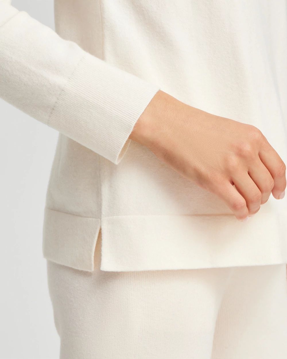 Zenergy Luxe® Cashmere Blend Ball Chain Sweater