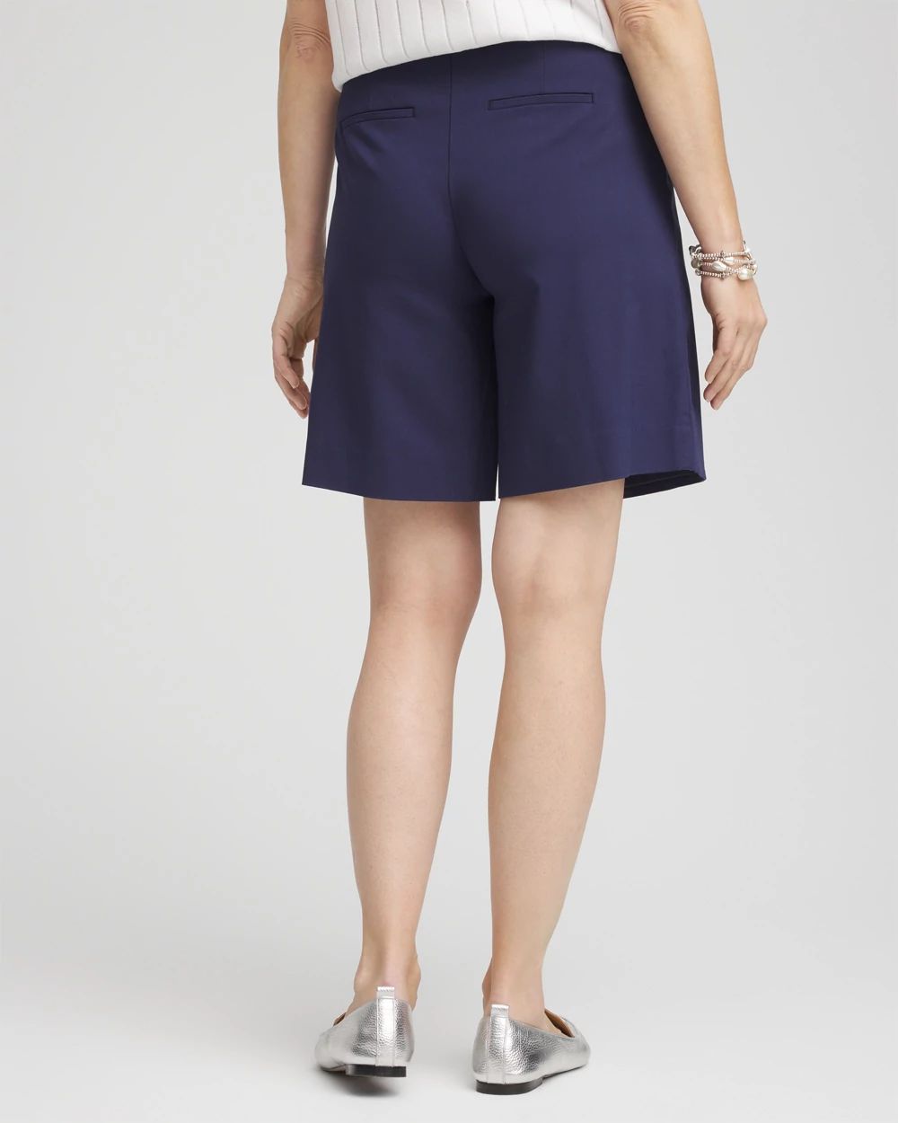 Pull-On Asymmetrical Wrap Skort click to view larger image.