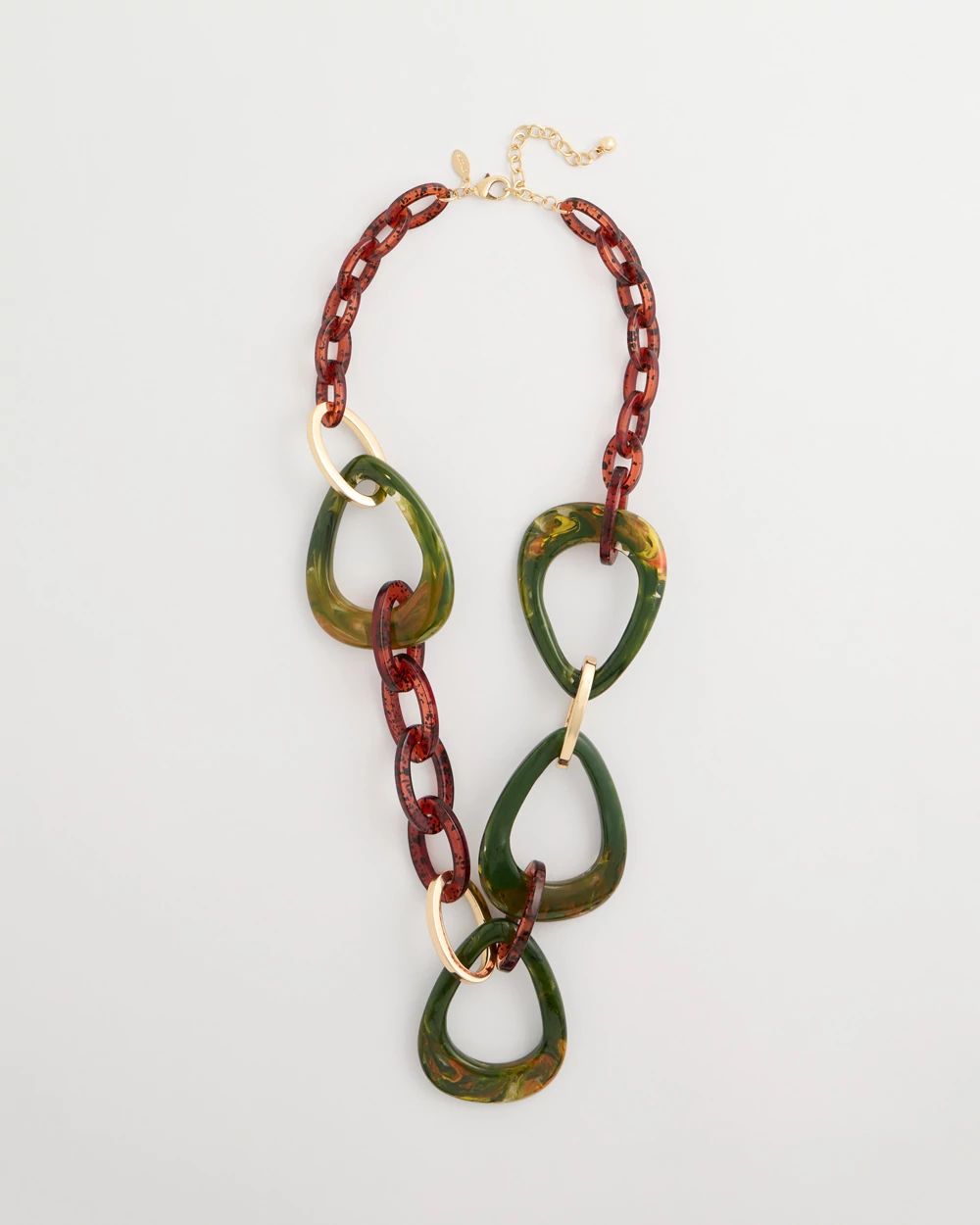 Chico's Originals Resin Link Chain Necklace