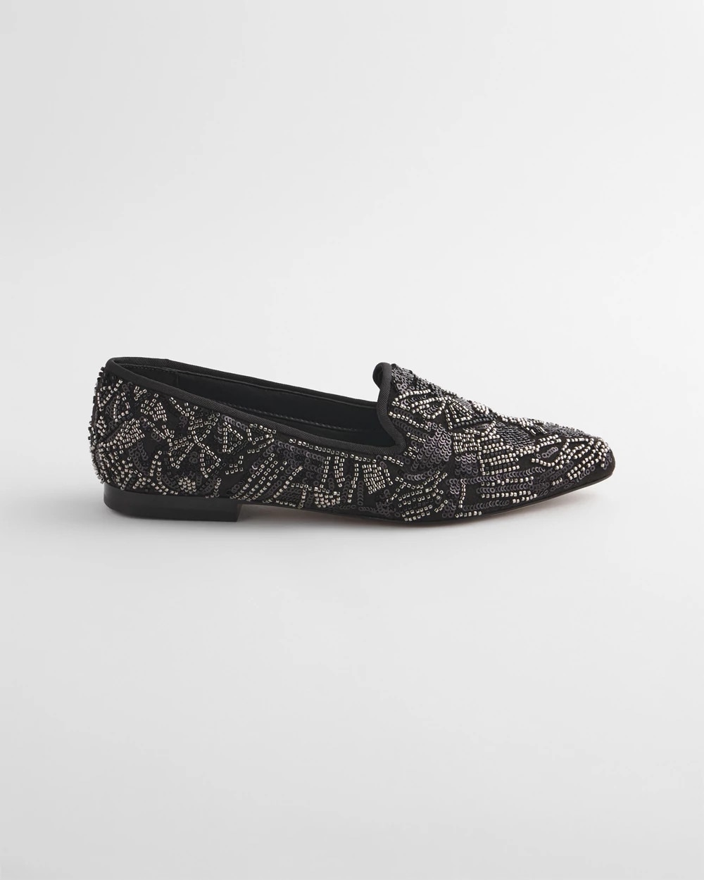 Gwyn Art Deco Beaded Flats
