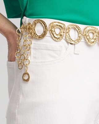 Molten Goldtone Chain Belt click to view larger image.