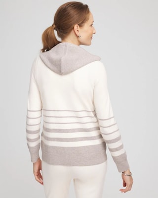 Zenergy® Luxe Metallic Striped Sweater click to view larger image.