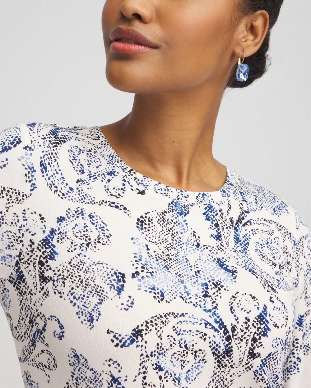 Touch of Cool™ Snake Print Layering Tee