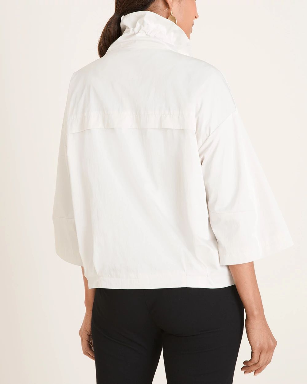 Travelers Collection Funnel-Neck Jacket