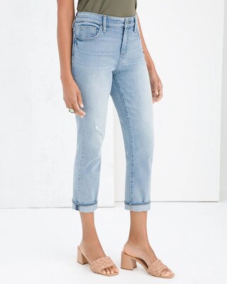 So Slimming Girlfriend Roll Hem Crops